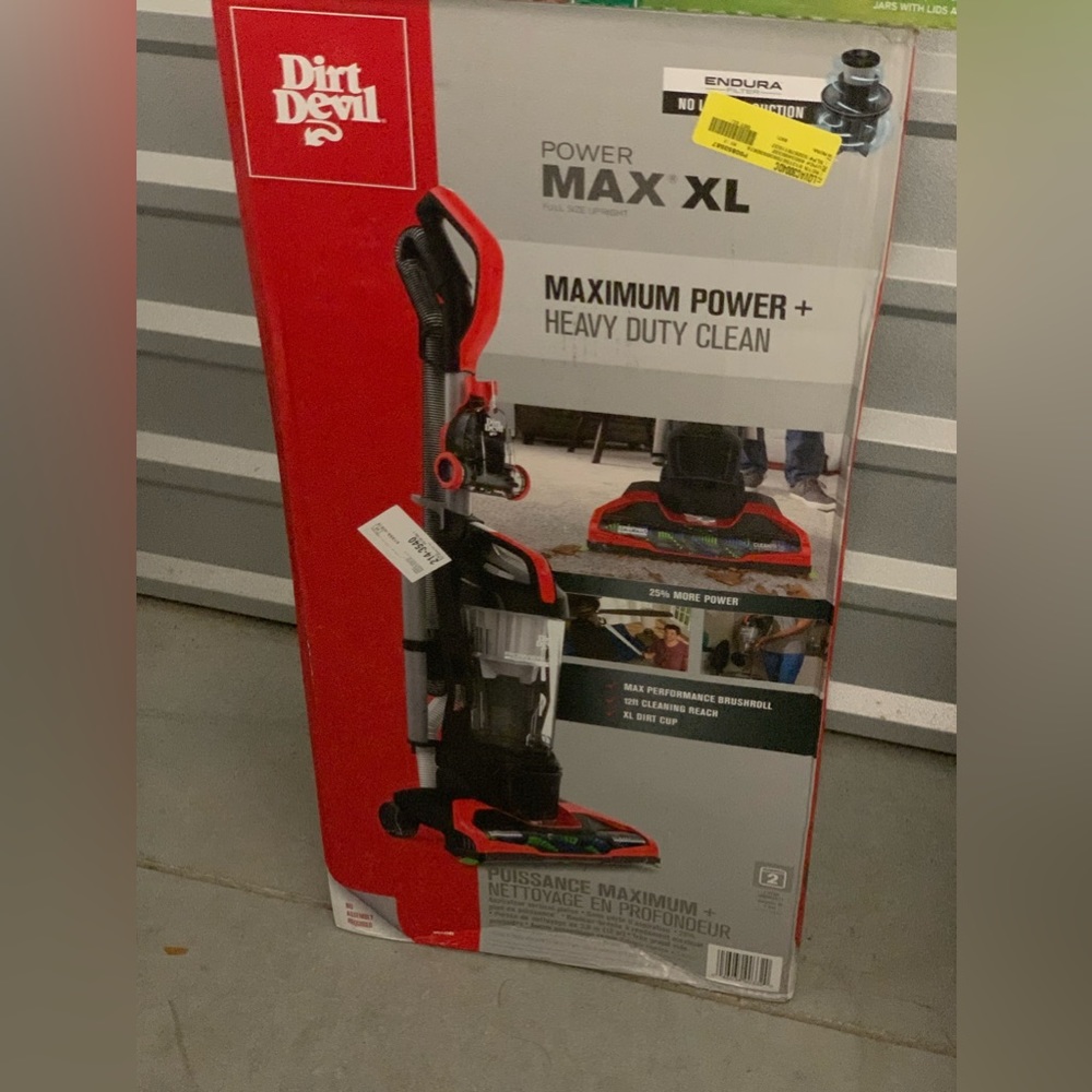 New in open box Dirt Devil vacuum